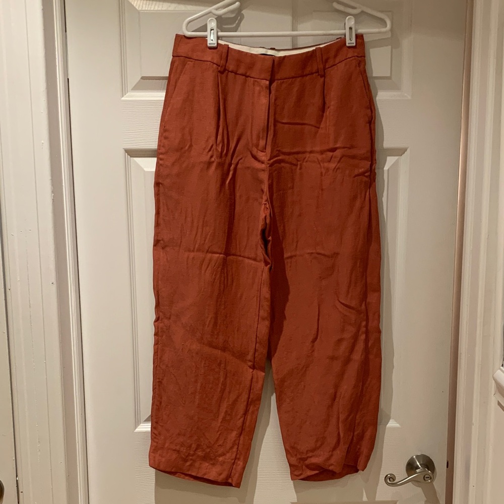 Women's Rust Wide-Leg Pants